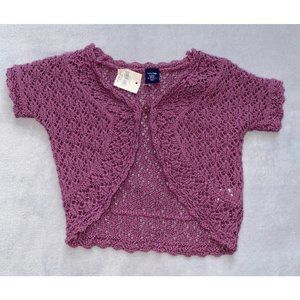 Baby Gap purple knitted sweater cardigan NWT 18-24m